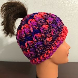 Spiral Messy Bun Hat